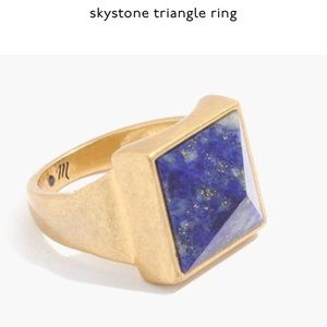 Gold lapis madewell ring